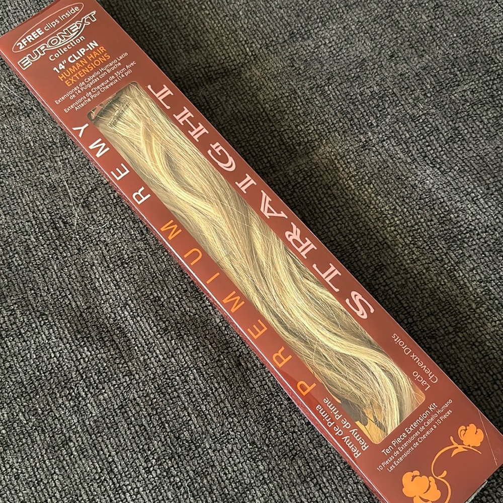 Blonde 14” hair extensions